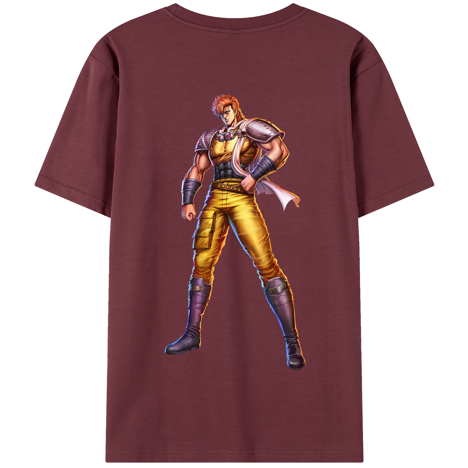 （画像用） 北斗の拳 Fist of the North Star 綿100％半袖Tシャツ（背面プリント）